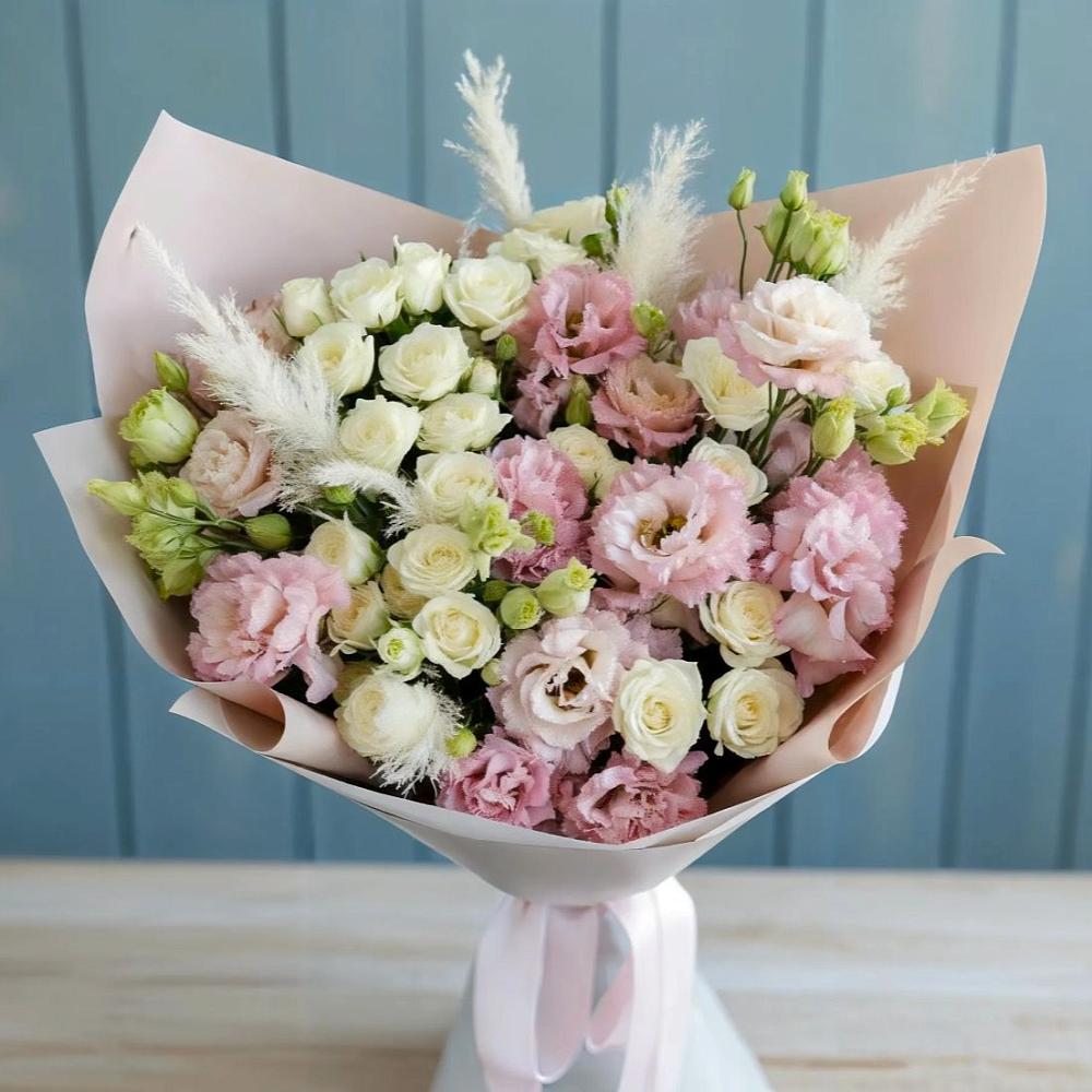 Букет цветов из: Альстромерии и Розы в Баговской