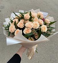 Букет Кремовые розы Латте в Баговской