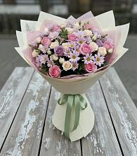 Букет цветов из:  Розы и Хризантемы в Баговской