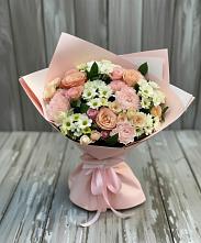 Букет цветов из:  Гвоздики, Розы и Хризантемы #REPLACE_PRED# Баговской